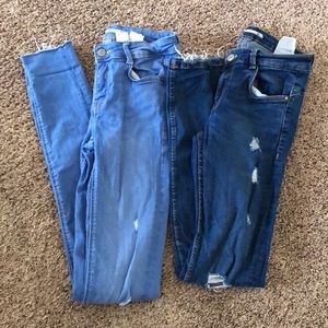 2 pairs Zara jeans